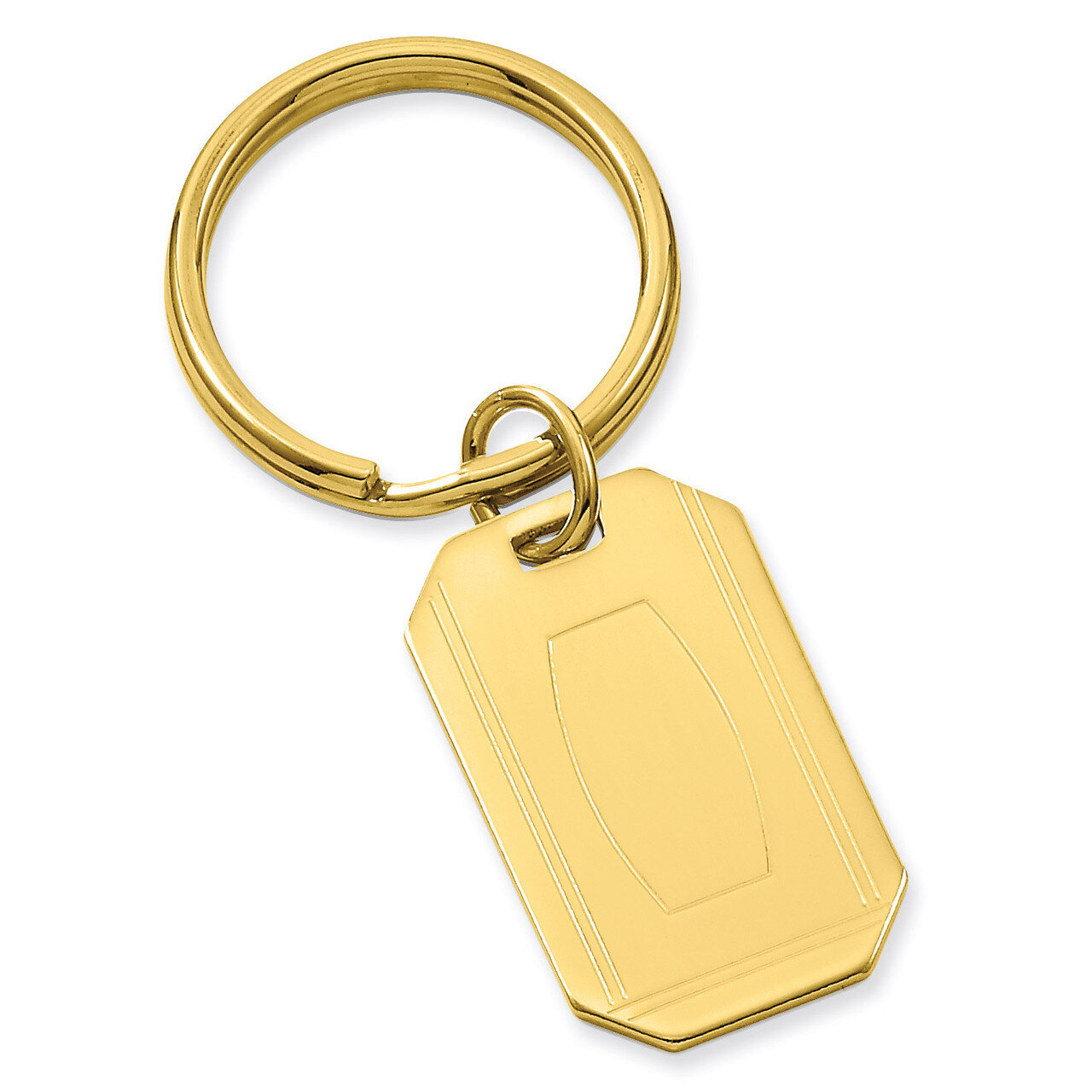 Kelly Waters with Engravable Area Key Ring Gold-plated GP3807, MPN: GP3807, 196904089644