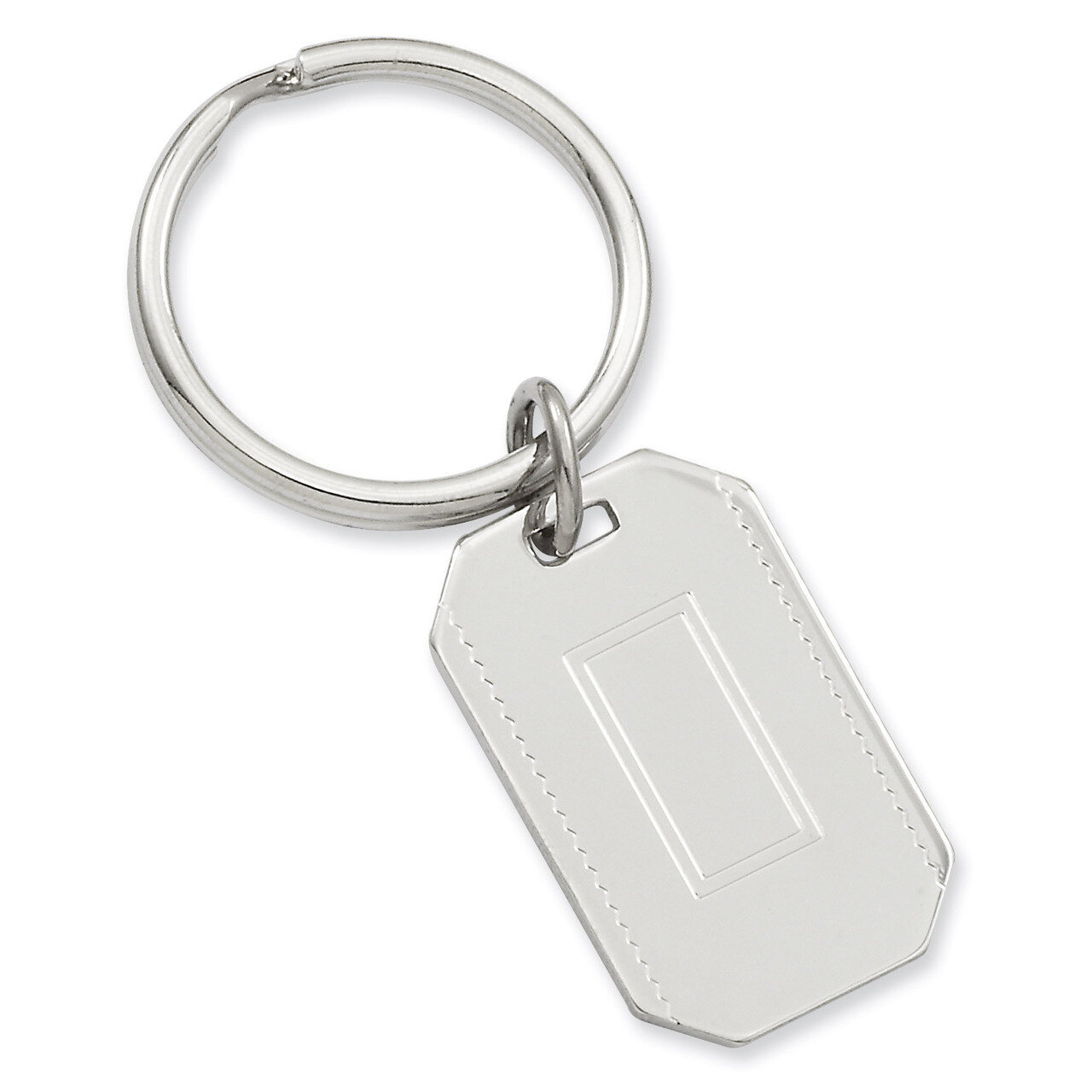Kelly Waters with Engravable Area Key Ring Rhodium-plated GP3813, MPN: GP3813, 196904088623