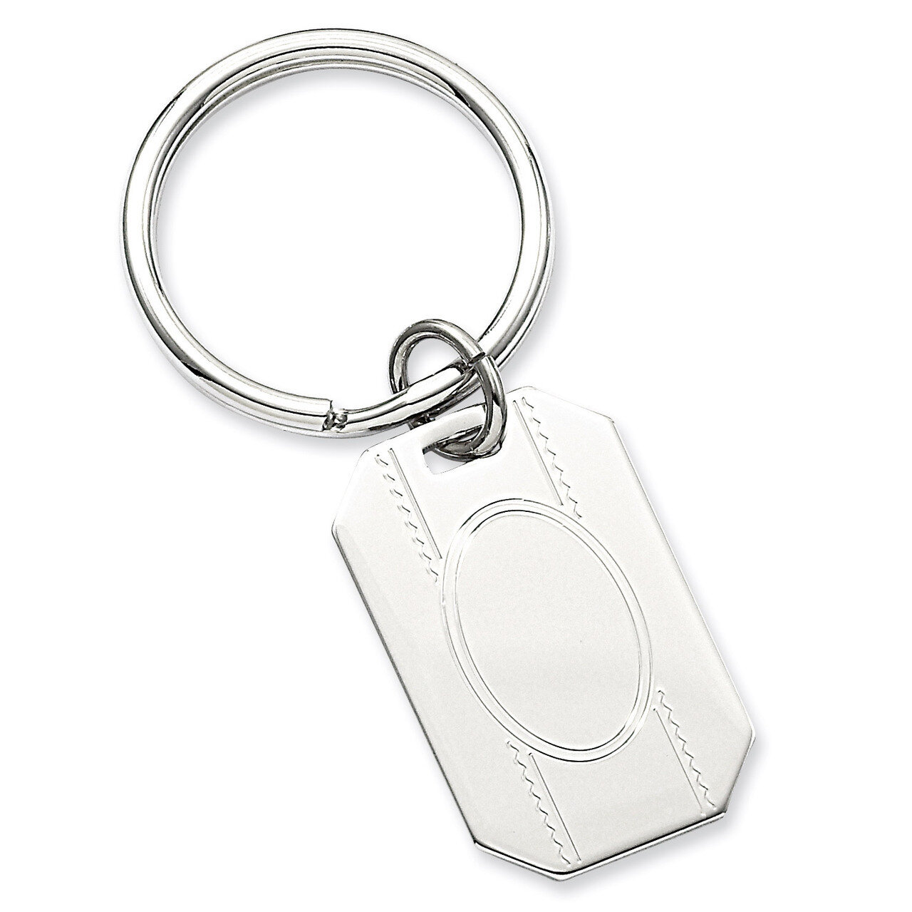Kelly Waters with Engravable Area Key Ring Rhodium-plated GP3817, MPN: GP3817, 196904089088