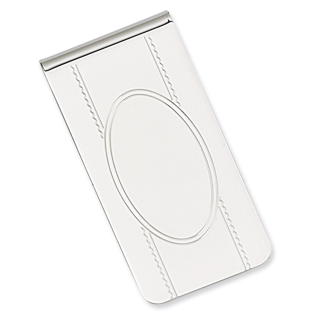Kelly Waters with Engravable Area Money Clip Rhodium-plated GP3818, MPN: GP3818, 191101055294
