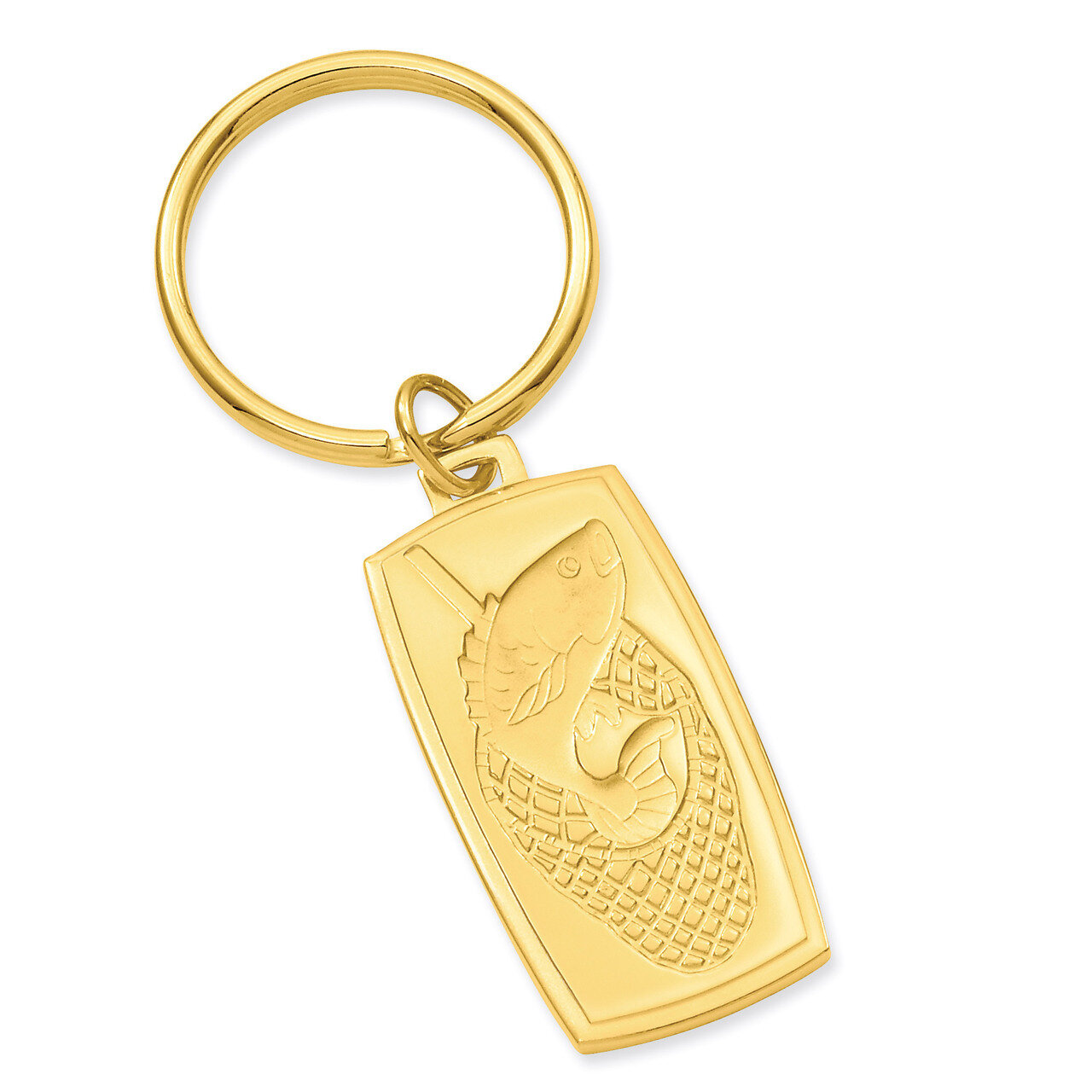 Kelly Waters Fish in Net Key Ring Gold-plated GP3839, MPN: GP3839,