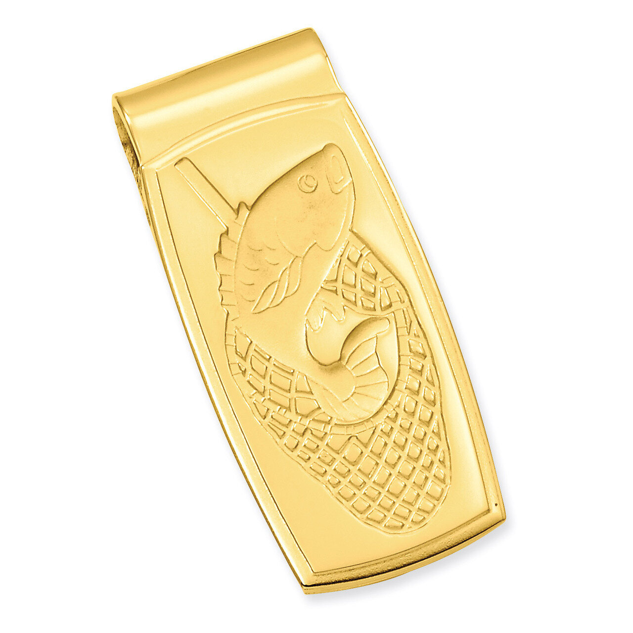 Kelly Waters Fish in Net Hinged Money Clip Gold-plated GP3840, MPN: GP3840, 196904089729