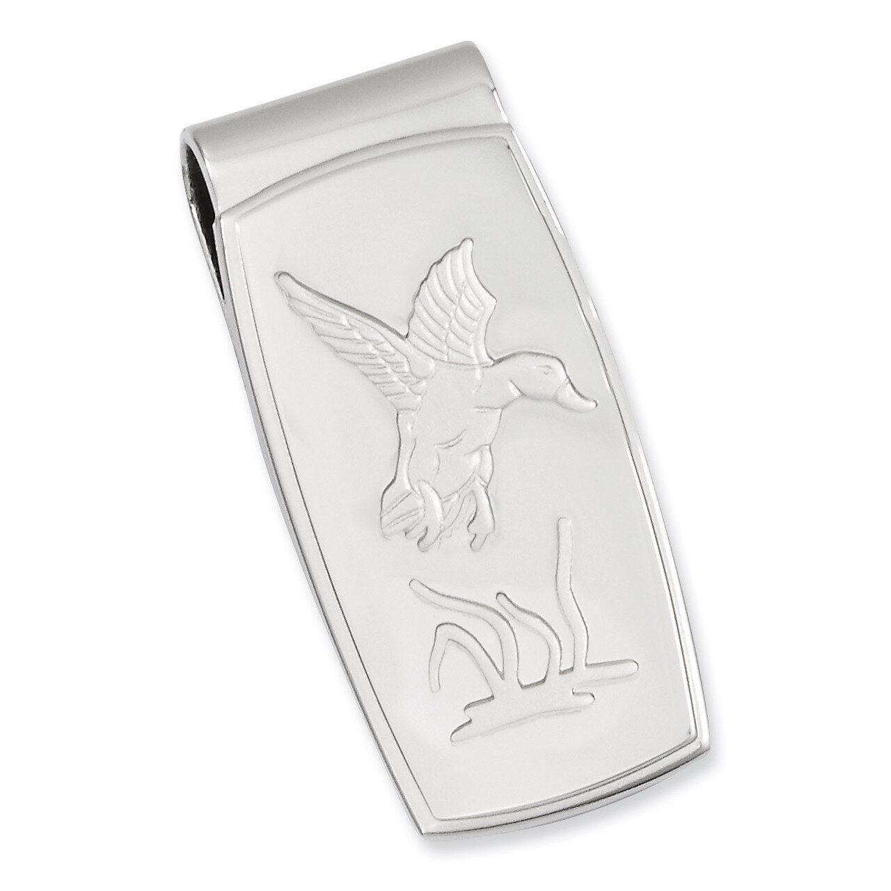 Kelly Waters Flying Duck Hinged Money Clip Rhodium-plated GP3846