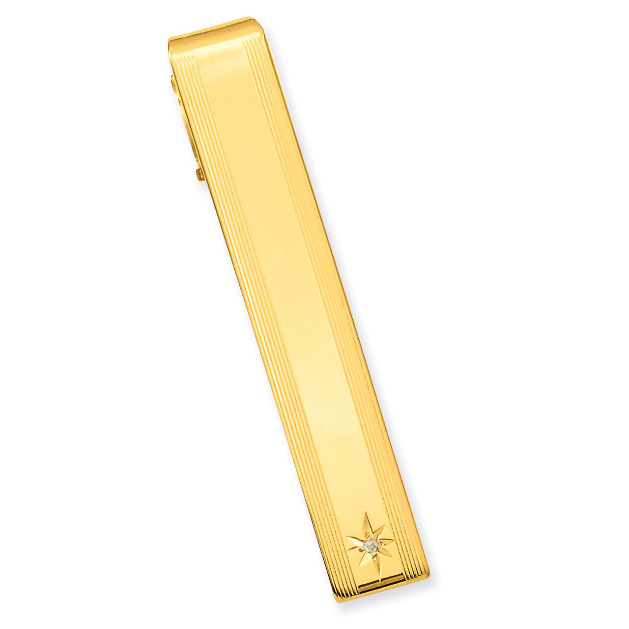Kelly Waters .01 Ct. Diamond Tie Bar Gold-plated GP3853