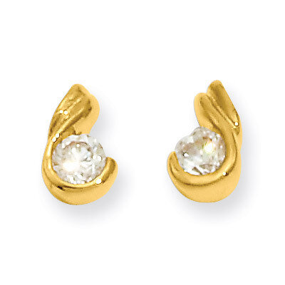 Kelly Waters Round Diamond Earrings Gold-plated KW216