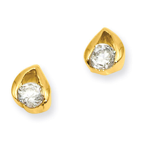 Kelly Waters Round Diamond Earrings Gold-plated KW218