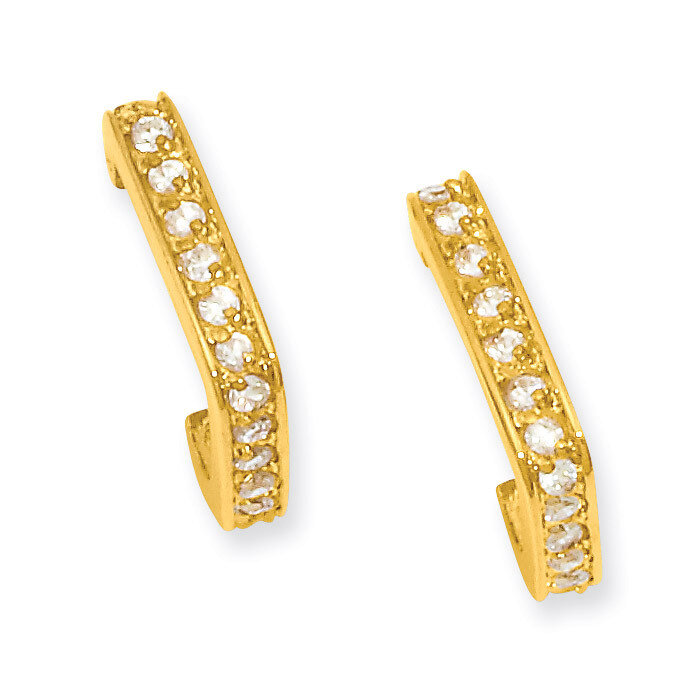 Kelly Waters Square Hoop Diamond Earrings Gold-plated KW241