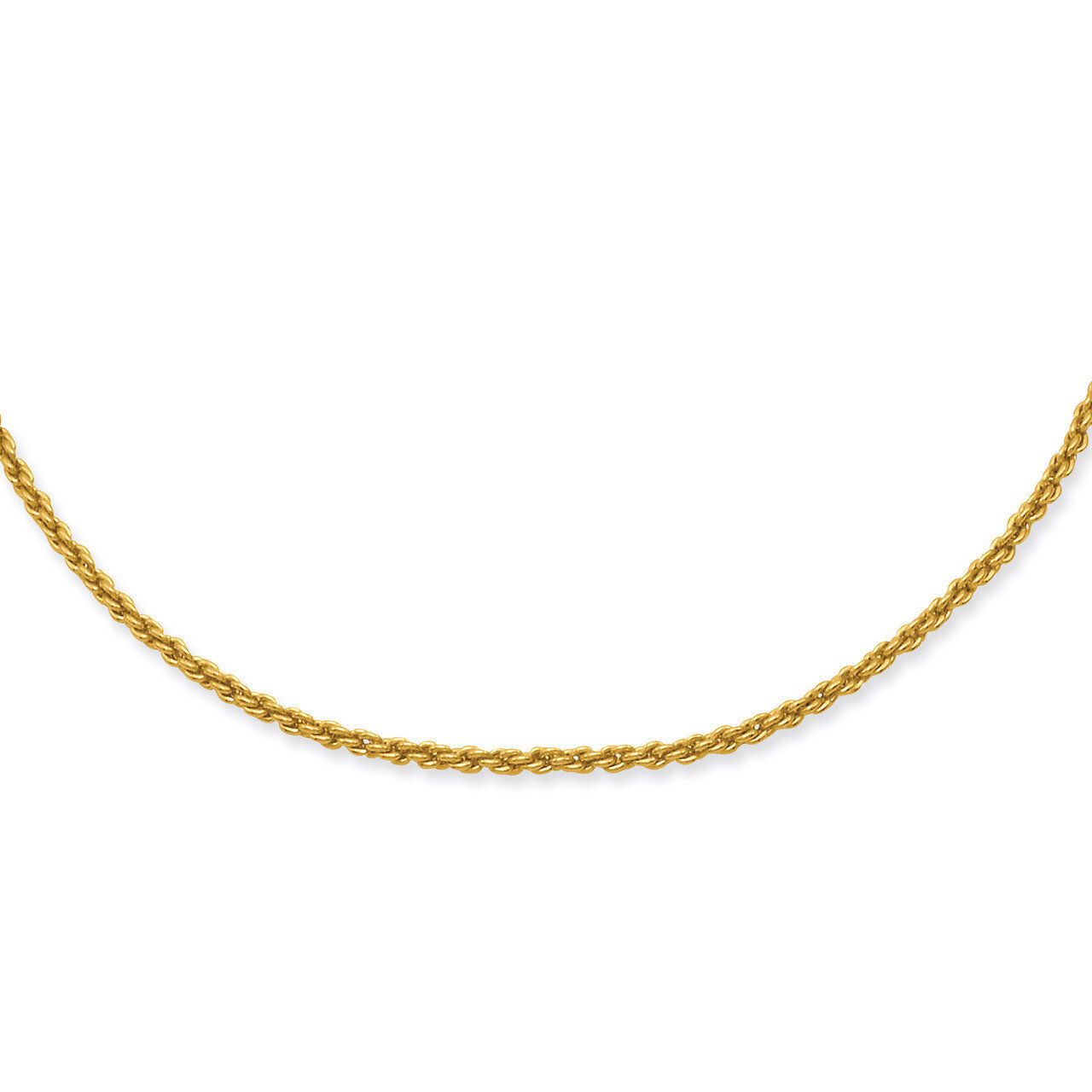 Kelly Waters 2mm French Rope Chain 24 Inch Gold-plated KW469-24