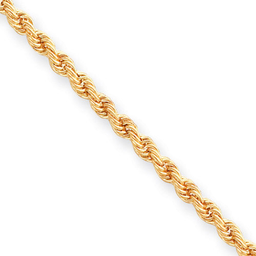 Kelly Waters 3mm Diamond Cut French Rope Chain 18 Inch Gold-plated KW471-18