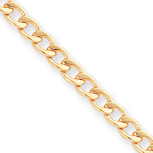 Kelly Waters 5.5mm Curb Chain 20 Inch Gold-plated KW479-20, MPN: KW479-20, 191101488047