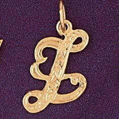 Dazzlers Jewelry Initial Z Pendant Necklace Charm Bracelet in Yellow, White or Rose Gold 9565z, MPN…