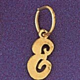 Dazzlers Jewelry Initial E Pendant Necklace Charm Bracelet in Yellow, White or Rose Gold 9562e, MPN…