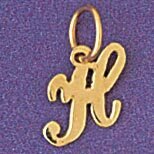 Dazzlers Jewelry Initial H Pendant Necklace Charm Bracelet in Yellow, White or Rose Gold 9562h, MPN…