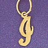 Dazzlers Jewelry Initial I Pendant Necklace Charm Bracelet in Yellow, White or Rose Gold 9562i, MPN…