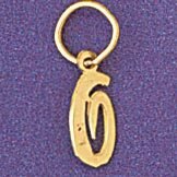 Initial O Pendant Necklace Charm Bracelet in Yellow, White or Rose Gold 9562o