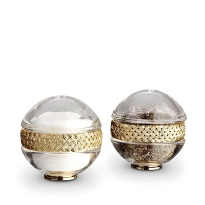 L&#39;Objet Gold Salt and Pepper Shaker Braid Spice Jewels, MPN: SP3600, 878365003178