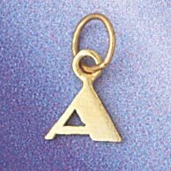 Dazzlers Jewelry Initial A Pendant Necklace Charm Bracelet in Yellow, White or Rose Gold 9567a, MPN…