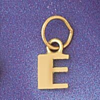 Dazzlers Jewelry Initial E Pendant Necklace Charm Bracelet in Yellow, White or Rose Gold 9567e, MPN…