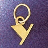 Dazzlers Jewelry Initial Y Pendant Necklace Charm Bracelet in Yellow, White or Rose Gold 9567y, MPN…