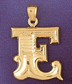 Initial E Pendant Necklace Charm Bracelet in Yellow, White or Rose Gold 9577e