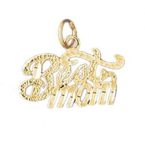 Dazzlers Jewelry Best Mom Pendant Necklace Charm Bracelet in Yellow, White or Rose Gold 9844, MPN: …
