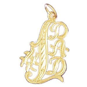 Dazzlers Jewelry Number One Dad Pendant Necklace Charm Bracelet in Yellow, White or Rose Gold 9891,…