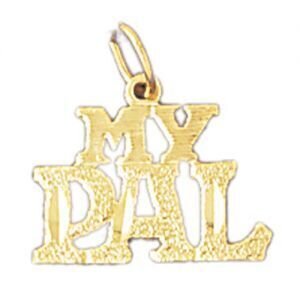 My Pal Pendant Necklace Charm Bracelet in Yellow, White or Rose Gold 10112
