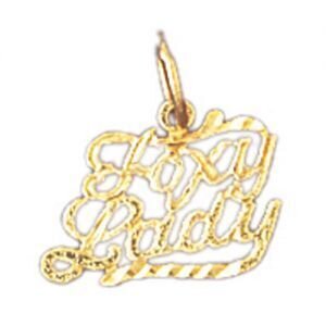 Foxy Lady Pendant Necklace Charm Bracelet in Yellow, White or Rose Gold 10125
