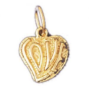 Love Pendant Necklace Charm Bracelet in Yellow, White or Rose Gold 10201
