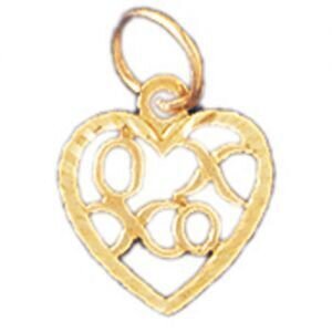 Xoxo Pendant Necklace Charm Bracelet in Yellow, White or Rose Gold 10229