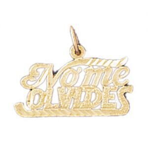No Me Olvides Pendant Necklace Charm Bracelet in Yellow, White or Rose Gold 10238