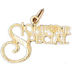 Someone Special Pendant Necklace Charm Bracelet in Yellow, White or Rose Gold 10249