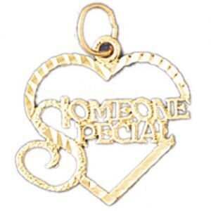 Someone Special Pendant Necklace Charm Bracelet in Yellow, White or Rose Gold 10253