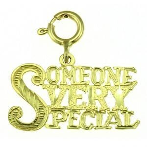 Someone Special Pendant Necklace Charm Bracelet in Yellow, White or Rose Gold 10257