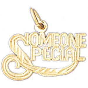 Someone Special Pendant Necklace Charm Bracelet in Yellow, White or Rose Gold 10258