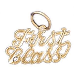 First Blass Pendant Necklace Charm Bracelet in Yellow, White or Rose Gold 10540