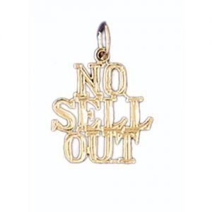 No Sell Out Pendant Necklace Charm Bracelet in Yellow, White or Rose Gold 10556