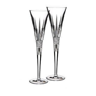 Waterford Lismore Diamond Toasting Flute Pair, MPN: 1058234,