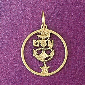Dazzlers Jewelry Un Anchor Pendant Necklace Charm Bracelet in Yellow, White or Rose Gold 6284, MPN:…