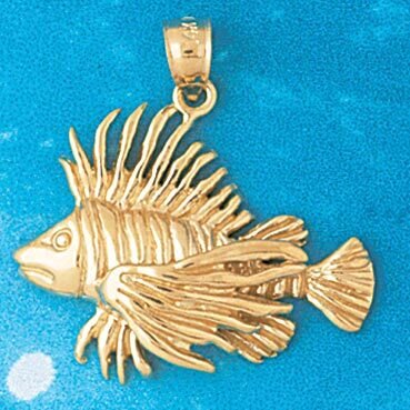 Goldfish Pendant Necklace Charm Bracelet in Yellow, White or Rose Gold 691