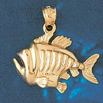 Goldfish Pendant Necklace Charm Bracelet in Yellow, White or Rose Gold 693