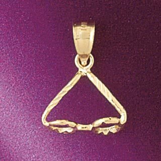Eyeglasses Pendant Necklace Charm Bracelet in Yellow, White or Rose Gold 6537