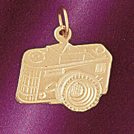 Dazzlers Jewelry Camera Pendant Necklace Charm Bracelet in Yellow, White or Rose Gold 6595, MPN: DZ…