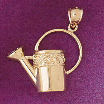 Water Jug Pendant Necklace Charm Bracelet in Yellow, White or Rose Gold 6669