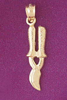 Garden Groomer Scissors Pendant Necklace Charm Bracelet in Yellow, White or Rose Gold 6677