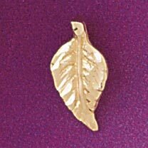 Dazzlers Jewelry Leaf Leaves Pendant Necklace Charm Bracelet in Yellow, White or Rose Gold 6784, MP…