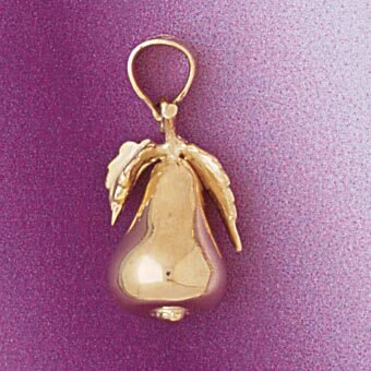 Pear Pendant Necklace Charm Bracelet in Yellow, White or Rose Gold 6909