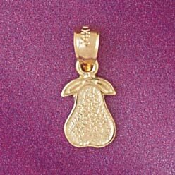 Pear Pendant Necklace Charm Bracelet in Yellow, White or Rose Gold 6912