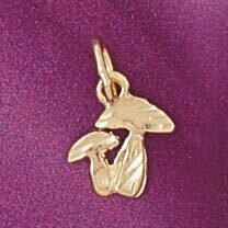 Dazzlers Jewelry Mushroom Pendant Necklace Charm Bracelet in Yellow, White or Rose Gold 6917, MPN: …