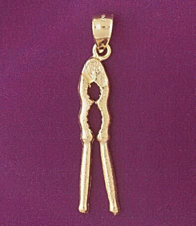 Nutcracker Pendant Necklace Charm Bracelet in Yellow, White or Rose Gold 6936